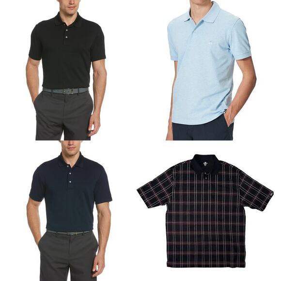 Bundle Lot Of 4 Men's Golf Polo Dri fit Set Size M - Picture 1 of 11